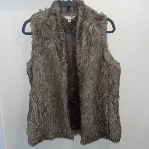 Faux fur vest